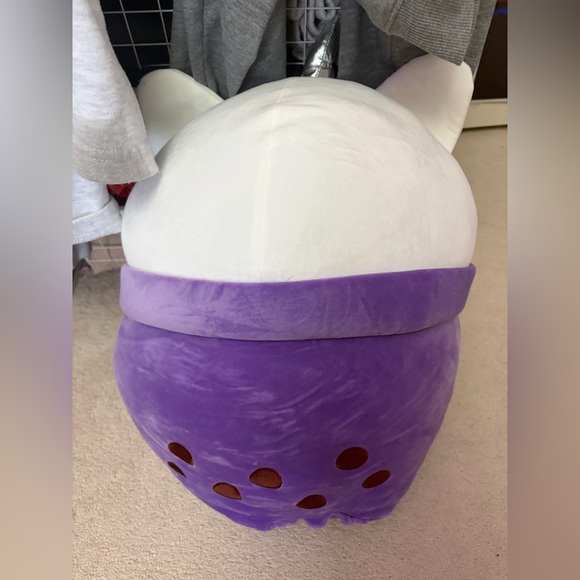 Large Unicorn Bubble Tea Plush Pillow - Picture 2 of 3